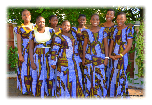 left to right: Debora, Rehema, Fatuma,Sophia,Stella, Mpelwa, Nkamba and Elizabeth