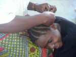 Chaina at the hairdressers