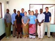 Visiting team with the Tanzanian Team