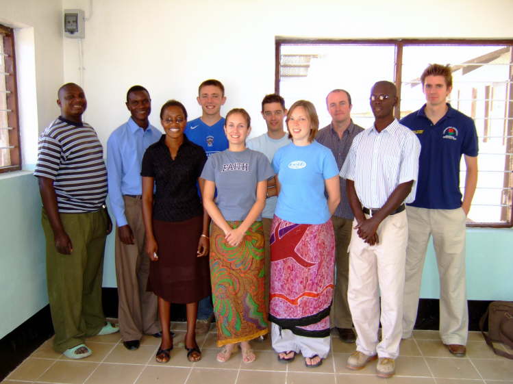 Visiting team with the Tanzanian Team