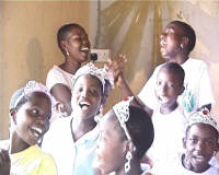 Angelina leads singing